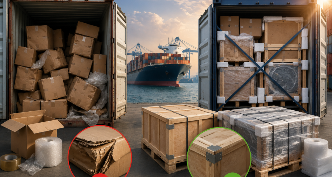 Seaworthy vs. Consumer Packing: Why Standard Moving Boxes Fail in Shipping Containers