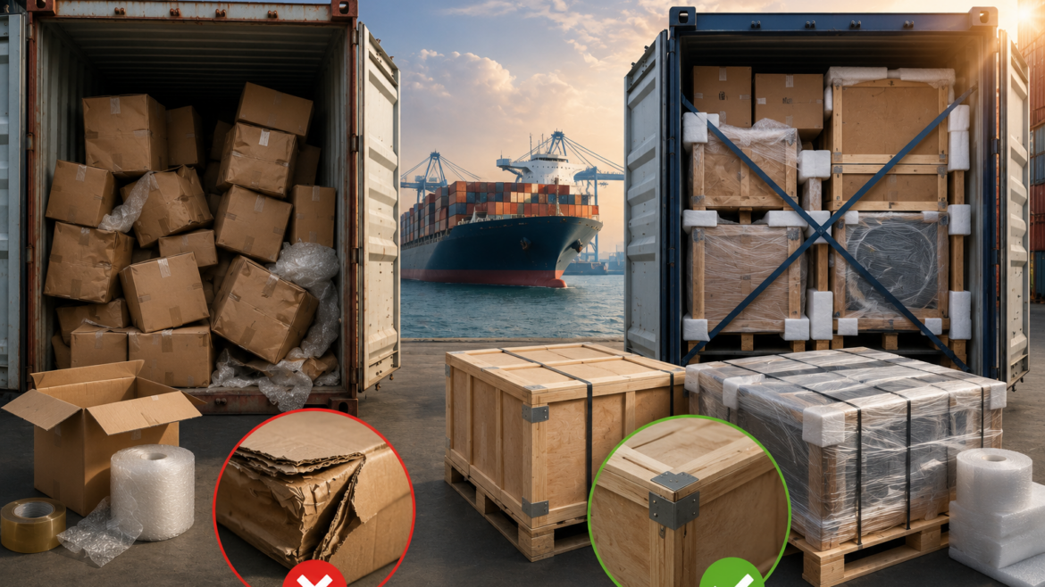 Seaworthy vs. Consumer Packing: Why Standard Moving Boxes Fail in Shipping Containers